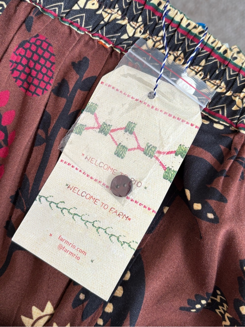 FARM RIO Anthropologie Printed Wide Leg Pants - Picture 5 of 8